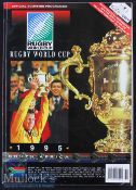 RWC 1995 Official Souvenir Rugby Programme: The sought-after large^ heavy pre-tourney publication^