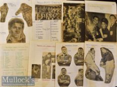 Early 1960s Rugby League Autograph Collection: Lovingly collected (by youngster?) and stuck on lined