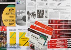 Tickets & Bits and Pieces Rugby Selection: Three issues of the New Zealand Rugby Museum Newsletter