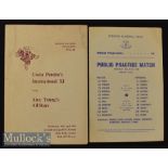 1967/68 Everton Public Practice Match Football Programme date 30 July together with Costa Pereira’