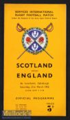 1942 Scotland v England Wartime Rugby Programme: Sticking to the orange 4pp pattern but from