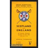 1942 Scotland v England Wartime Rugby Programme: Sticking to the orange 4pp pattern but from