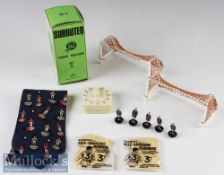 Selection of Subbuteo Accessories to include Set NN Goals in original box^ Automatic bell time