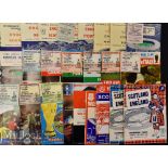 Collection of International Football Programmes and Tickets to include 61 England v Mexico^ 63