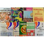 Selection of Foreign International football programmes to include 1960 Luxembourg v England^ 1983