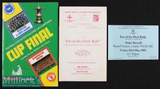 1983 FA Cup Final Brighton & Hove Albion v Manchester United Football Programme date 21 May together