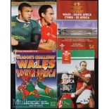 1994-2008 Wales Home & Away v South Africa Rugby Programme (4): For the Springboks’ matches at