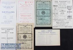 1940s Rare Club Rugby Programmes (7): Bedford v Old Paulines^ Dec 1946 – long sad list of 65 war-