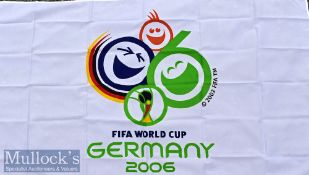 2006 World Cup Official Logo Football Flag size 5ft by 3ft^ with brass eyelets.