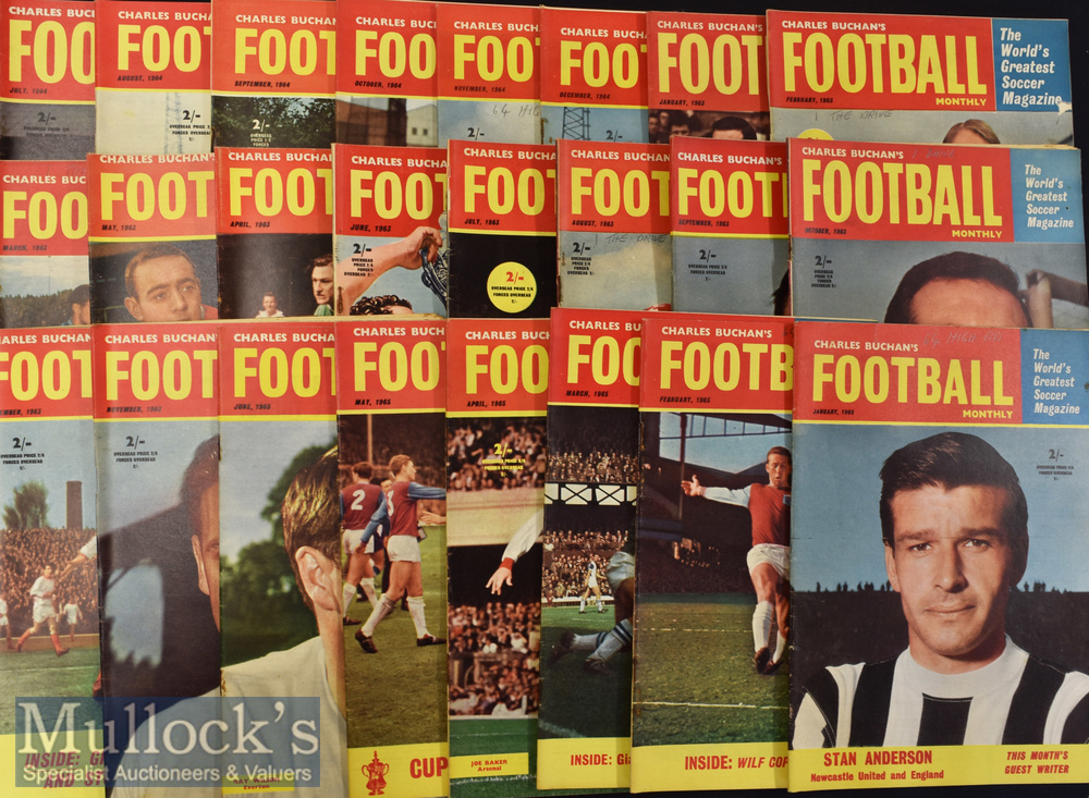 Selection of Charles Buchan’s Football Monthly Magazines 1963-70 appears complete (#96) 2x Boxes