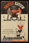 1946/47 Manchester United v Grimsby Town Football Programme first match after WWII^ 31 Aug^ small