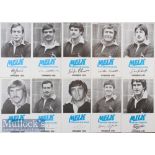 1980 South African Rugby Trade Card Ads for Milk (10): Ten of those featured in Lot 317^ postcard