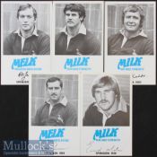 1980 South African Rugby Trade Card ads for Milk (5): Five of those featured in previous lots^