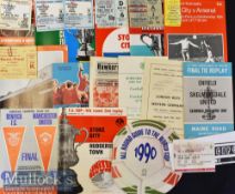 Selection of 1970s Cup Match Football Programmes 1971 FA Cup SF + ticket^ 72 FA CUP SF + ticket^