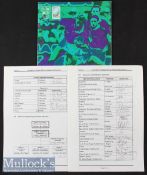 1995 Rugby World Cup in South Africa Official Preview/ Guide & Rare Officials Autograph Sheet (2):