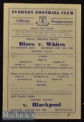 1949/50 Everton Public Practice Match Football Programme date 13 Aug^ single sheet^ G overall