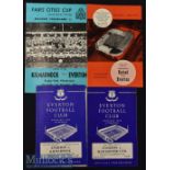 1964/65 Everton Inter Cities Fairs Cup Football Programmes to include v Manchester United (H) & (A)^