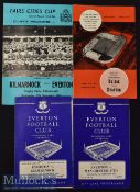 1964/65 Everton Inter Cities Fairs Cup Football Programmes to include v Manchester United (H) & (A)^
