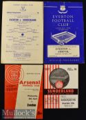 1964/65 Everton FA Youth Cup Football Programmes including v Arsenal (H) & (A) F and Sunderland (