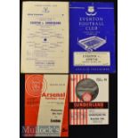 1964/65 Everton FA Youth Cup Football Programmes including v Arsenal (H) & (A) F and Sunderland (