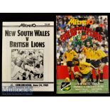 1989 British Lions to Australia Rugby Programmes (2): Sought-after issue v NSW at Concord Oval^