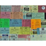 Rugby Tickets Display: 23 tickets from the 1970s -1990s^ neatly displayed^ from club^ county^