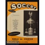 1961/62 Dukla Prague v Everton American Challenge Cup Football Programme date 2 Aug Polo Grounds^ in