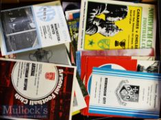 League Cup and FA Cup Semi Finals Football Programmes from 1960s onwards plus Europeans and