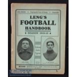 1912/13 Lengs Football Handbook fourteenth year of issue^ paperback^ appears in good condition