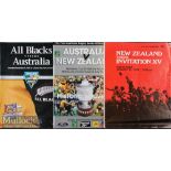 Down Under Programme Trio (3): Notable New Zealand issue 1973^ All Blacks v Invitation XV (fold) -