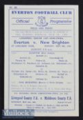1948/49 Liverpool Senior Cup Semi-Final Everton v New Brighton Football Programme date 9 May^ single
