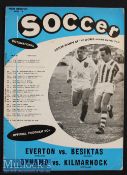 1960/61 Everton v Besiktas (Turkey) in USA Football Programme date 14 June Polo Grounds^ with Dynamo