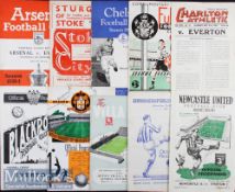 1950/51 Everton Away Football Programmes to include Huddersfield Town^ Aston Villa^ Wolverhampton