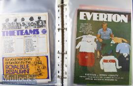 1974/75 and 1975/76 Everton Home and Away Football Programmes includes 74/75 (H) (x24) FLC^ FAC^ (A)