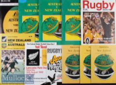 1979-1985 Australia/New Zealand Rugby Programmes A (11): Australia v New Zealand 1979; all three