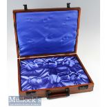 Hardwood Presentation Reel Case measures 18”x14”x3 ½” for a set of 6x Hardy JLH Ultralite or similar