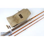 J S Sharpe Ltd Aberdeen “The Aberdeen” Impregnated split cane salmon fly rod - 13ft 3pc line 9#, 23”