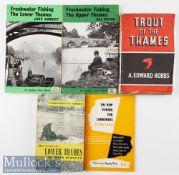 Collection of River Thames Angling Books (5) - Edward Hobbs - “Trout of The Thames” 1st ed 1940 c/