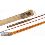 Early Hardy Bros Maker Alnwick “The Perfection” Palakona Fly Rod ser. no. 101493 c1904 c/w fitted