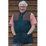 Thermadex Woollen Waistcoat with brown leather shoulders, XL size, appears G overall