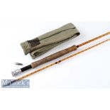 Hardy Bros Alnwick “The Pope” Palakona fly rod ser. No. H52537 – 10ft 2pc with clear Agate butt