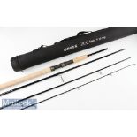 Fine and unused Greys “GRXi Spin” carbon spinning travel rod – 9ft 4pc wt.15-35gms – Fuji style line