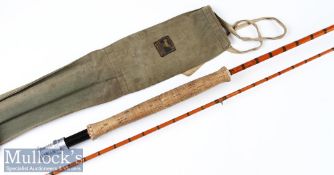 Good Hardy Bros Alnwick “The Knockabout” Palakona fly rod ser. No. E90546 c1953 - 9’6” 2pc with