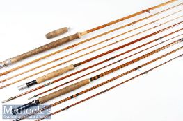 Collection of Farlow, Hardy et al split cane fly rods (3) – unusual C Farlow & Co Ltd London “The