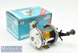 Fine Abu Garcia Made in Sweden Ambassadeur 6501-C3 level wind bait casting reel in makers box