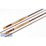 2x Good Milbro Made in Scotland “Tru-Fly” glass fibre trout fly rods – 9ft 2pc “Recommended line 6#”