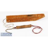 Hardy Silver Devon Wooden Tackle releaser with instructions to one side plus Hardy Ford’s patient