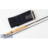 Fine Hardy’s Made in England “The Hardy Graphite De-Luxe” brook fly rod – 7ft 6in 2pc line 4/5# -
