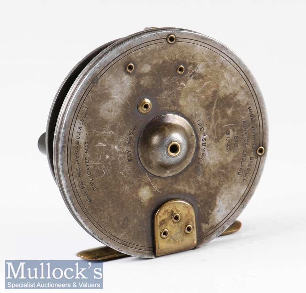 Hardy Bros Alnwick “The Sunbeam” Dup. Mk.II alloy fly reel – 3.25” dia (largest size) – with - Image 2 of 2