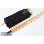 Fine Hardy Bros made in England “The Palakona” fly Rod – 8ft 2pc with clear Agate lined butt guide -